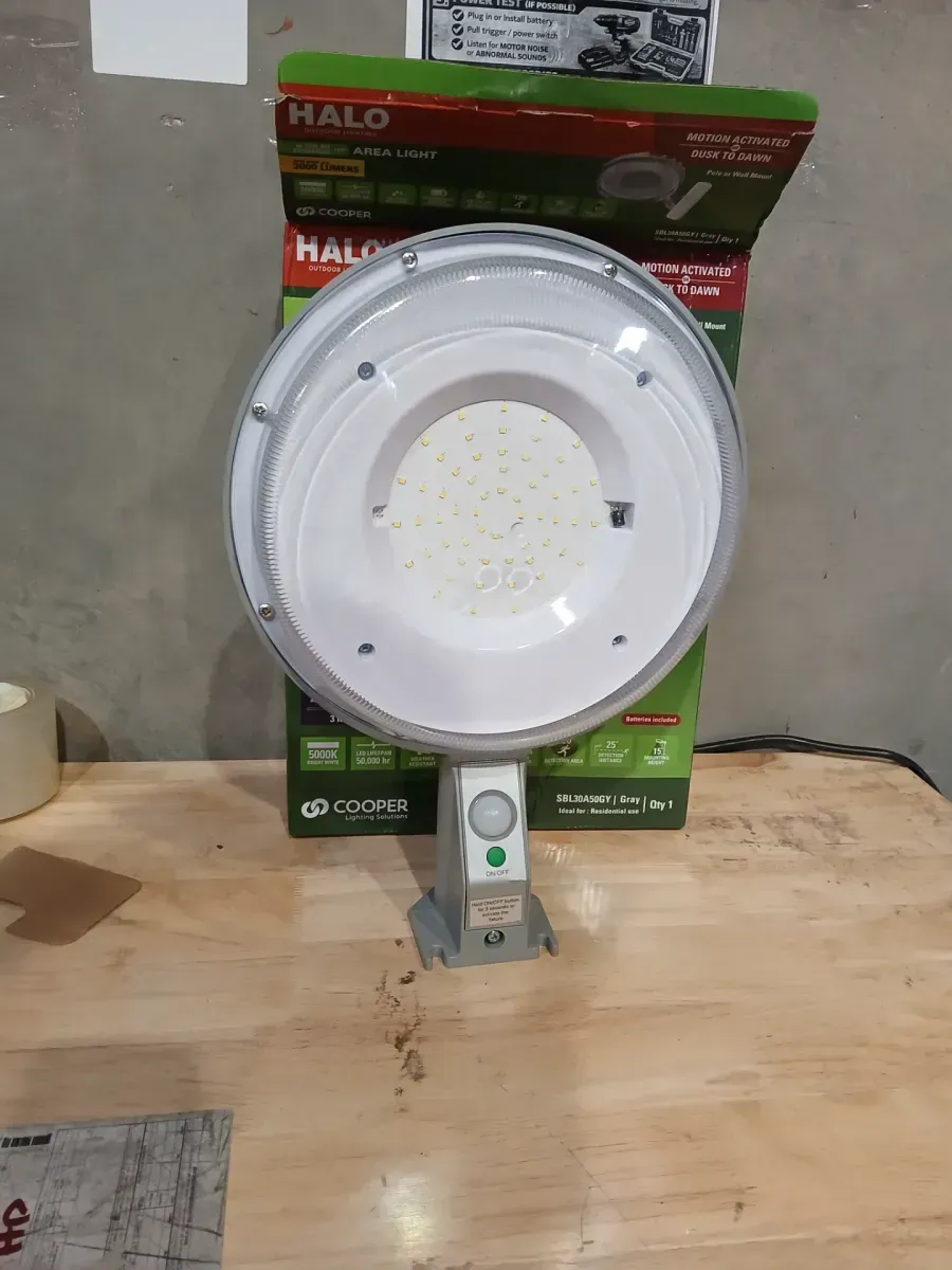 HALO SBL 300-Watt Equivalent Integrated LED Gray MTN Plus D2D Solar Area Light, 5000K - image 3