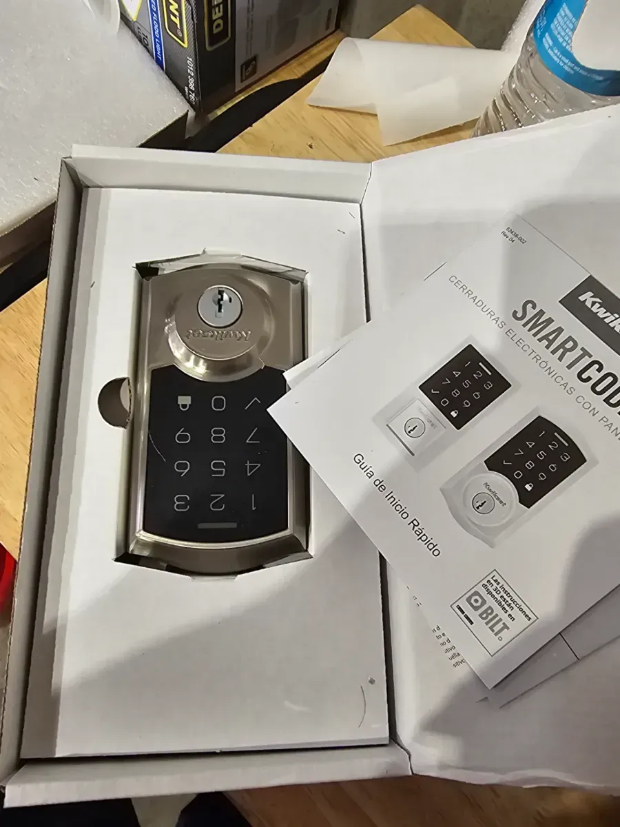 Kwikset SmartCode 270 Traditional Satin Nickel Touchpad Single Cylinder Electronic Deadbolt Featuring SmartKey Security - image 3