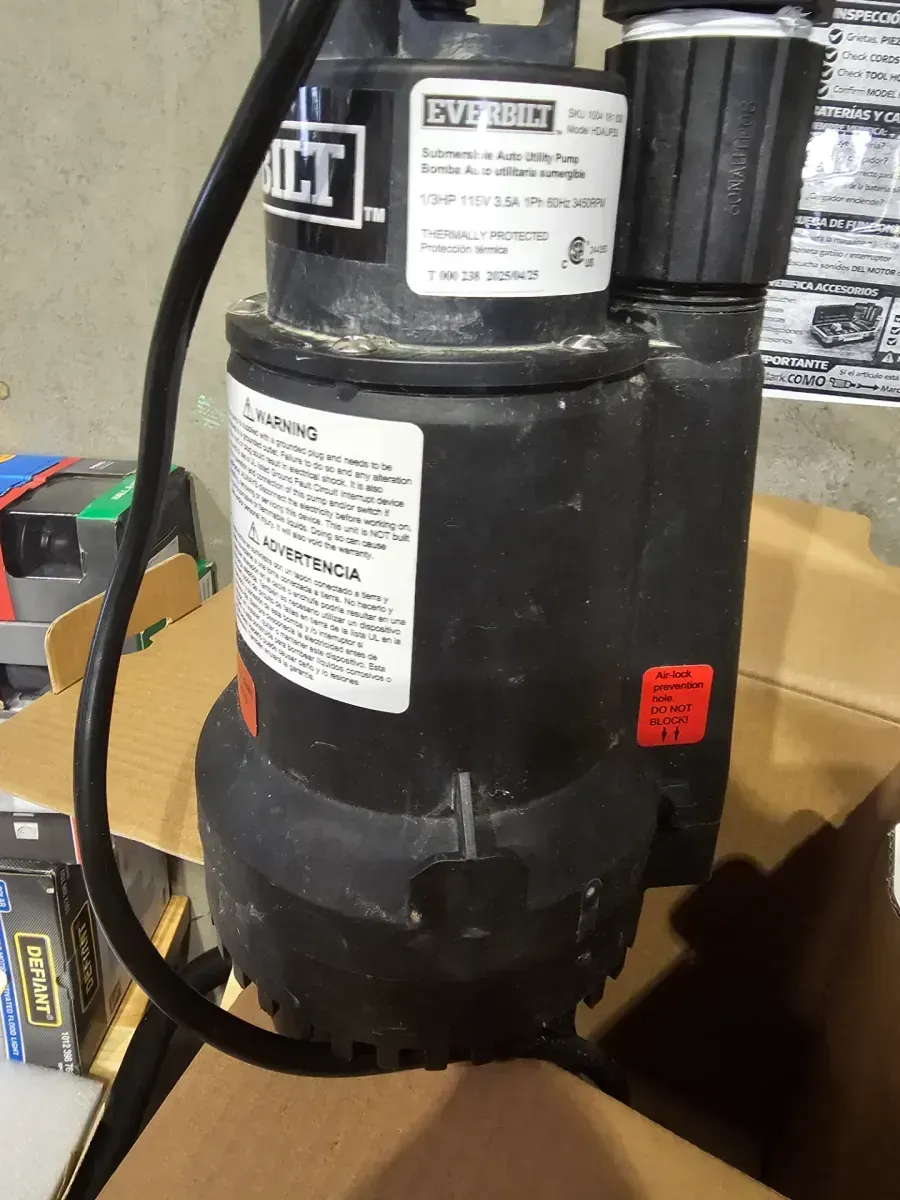 Everbilt 1/3 HP Automatic Utility Pump - image 3
