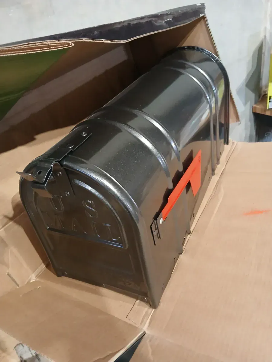 Postal PRO Carlton Post Mount Mailbox Pewter - image 4