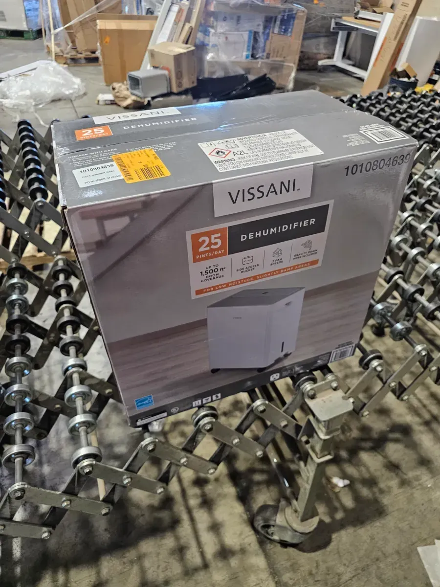 Vissani 25 pt. Dehumidifier up to 1,500 sq. ft. ENERGY STAR for Basement, Garage, or Wet Rooms in White - image 4