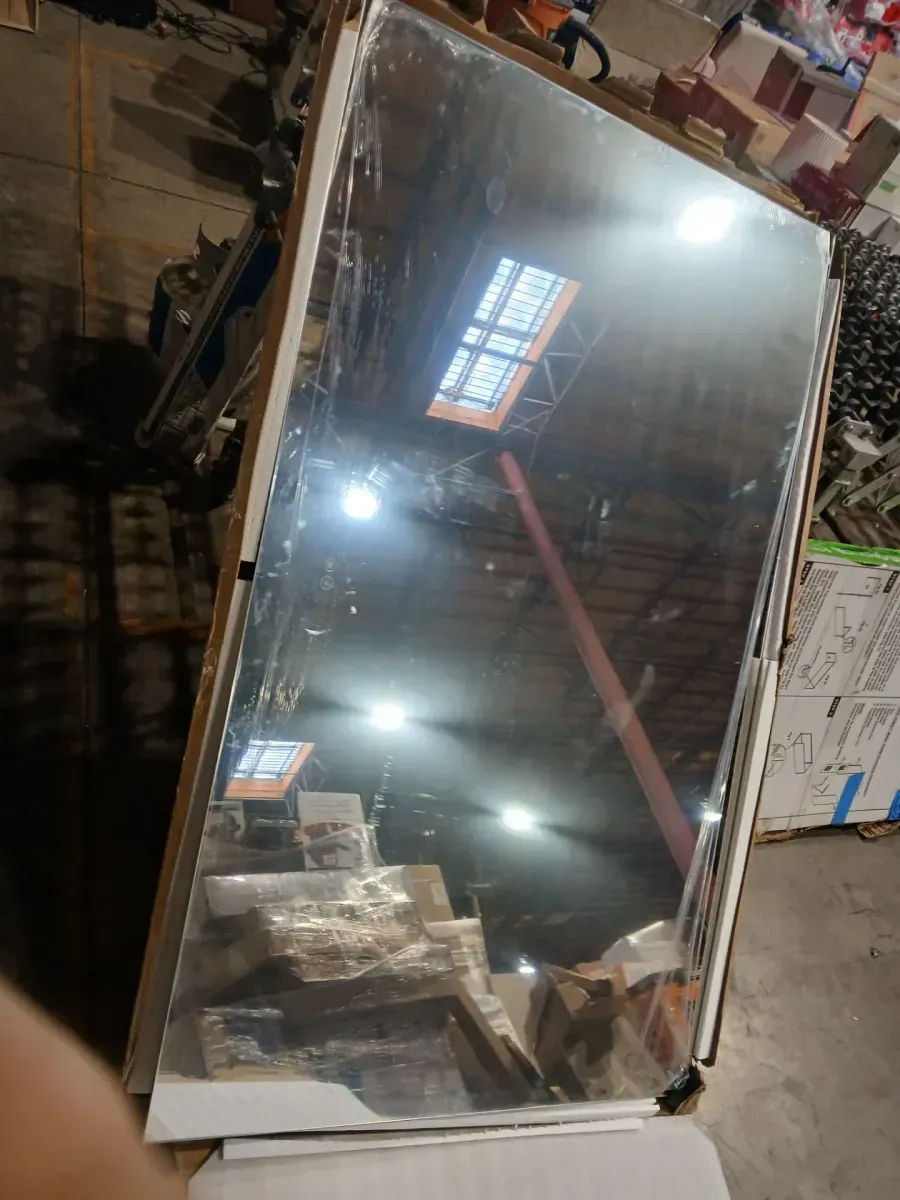 KIOTEE 60 in. W x 36 in. H Rectangular Frameless Super Bright Backlited LED Anti-Fog Tempered Glass Wall Bathroom Vanity Mirror - image 4