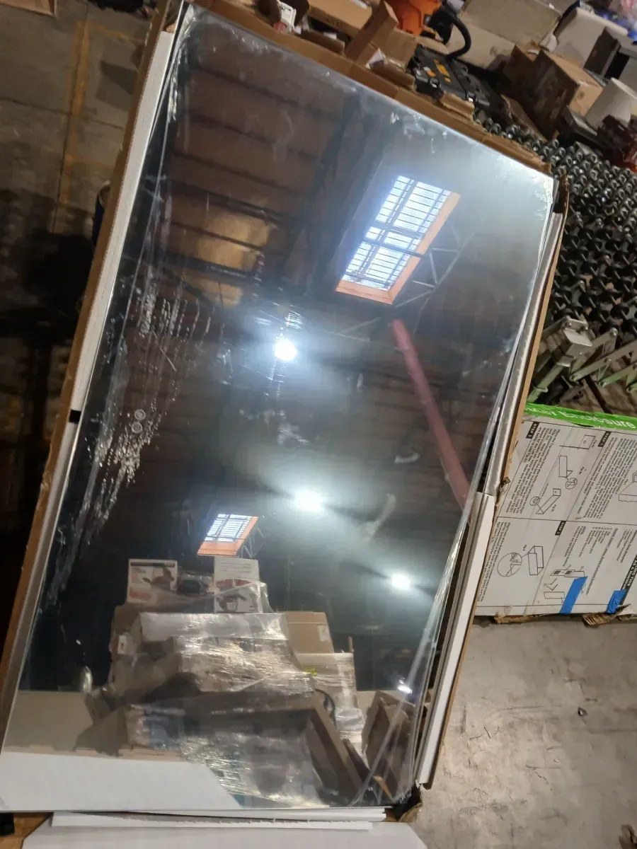 KIOTEE 60 in. W x 36 in. H Rectangular Frameless Super Bright Backlited LED Anti-Fog Tempered Glass Wall Bathroom Vanity Mirror - image 3