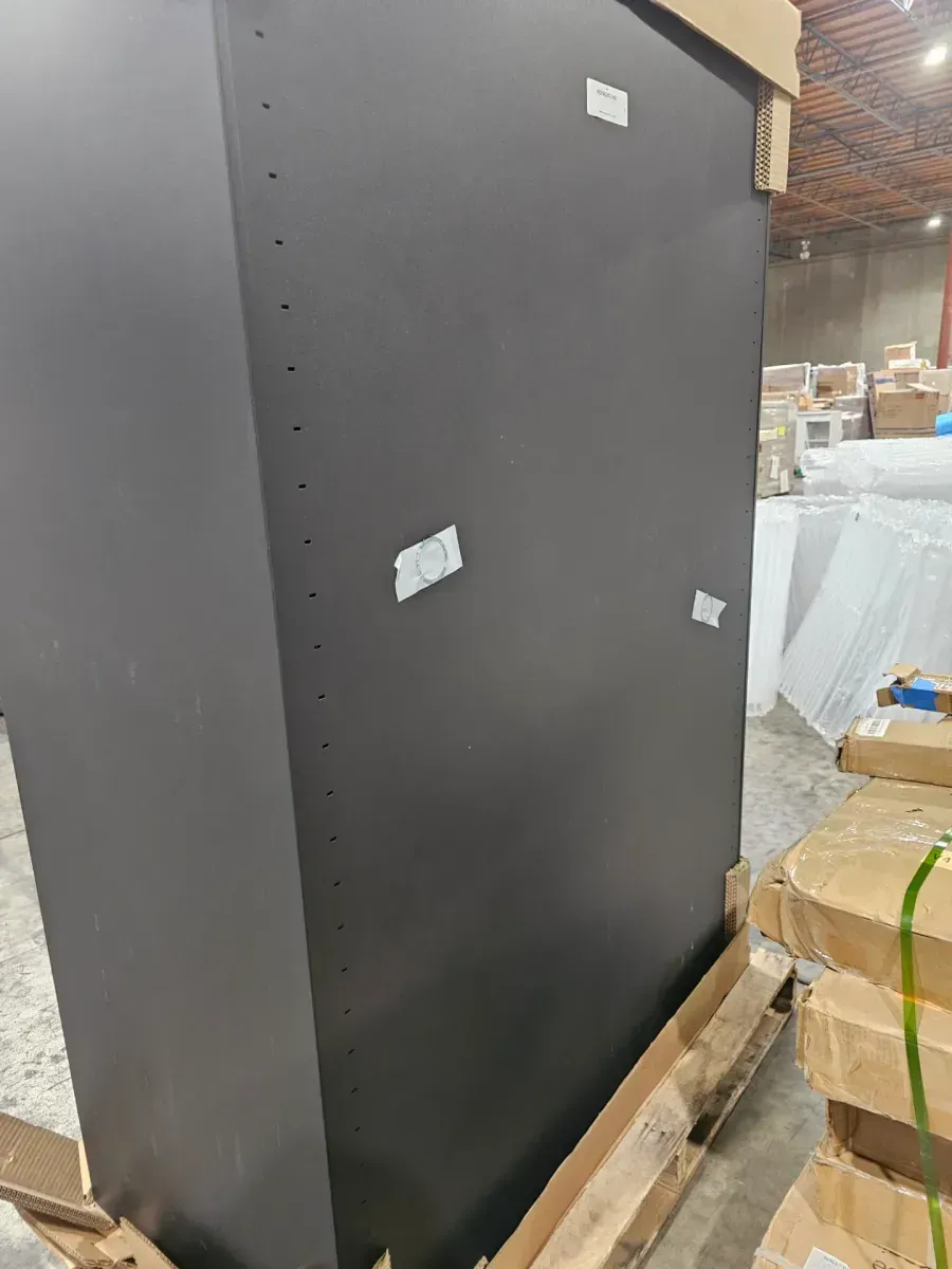 Husky Regular Duty 46 in. W x 72 in. H x 24 in. D 4-Shelf 22-Gauge Steel Freestanding Garage Storage Cabinet in Black and Gray - image 6