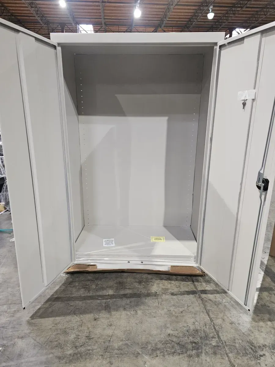 Sandusky  Elite Series 46 in. W x 72 in. H x 24 in. D 22-Gauge 5-Shelf Steel Freestanding Garage Storage Cabinet in Dove Gray - image 2