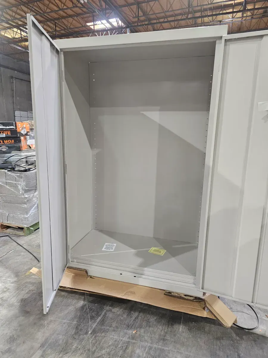 Sandusky  Elite Series 46 in. W x 72 in. H x 24 in. D 22-Gauge 5-Shelf Steel Freestanding Garage Storage Cabinet in Dove Gray - image 2