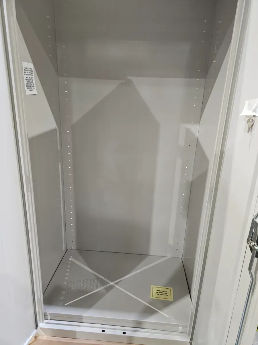 Sandusky  Elite Series 36 in. W x 72 in. H x 24 in. D 22-Gauge 5-Shelf Steel Freestanding Garage Storage Cabinet in Dove Gray (Sandusky Elite Series 36 in. W x 72 in. H x 24 in. D 22-Gauge 5-Shelf Steel Freestanding Garage Storage Cabinet in Dove Gray) - image 4