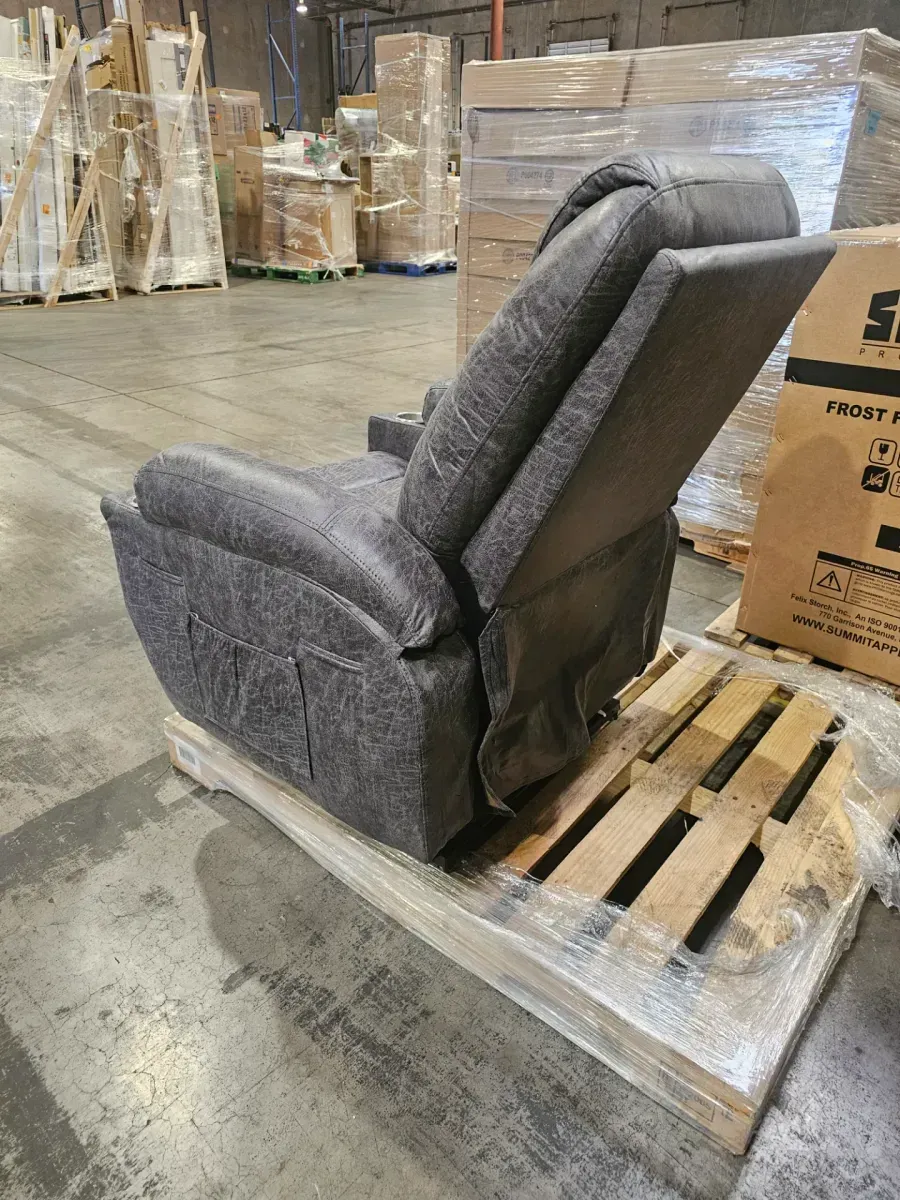 Modern Upholstered Recliner Chair with Cup Holders and Side Pockets - image 3