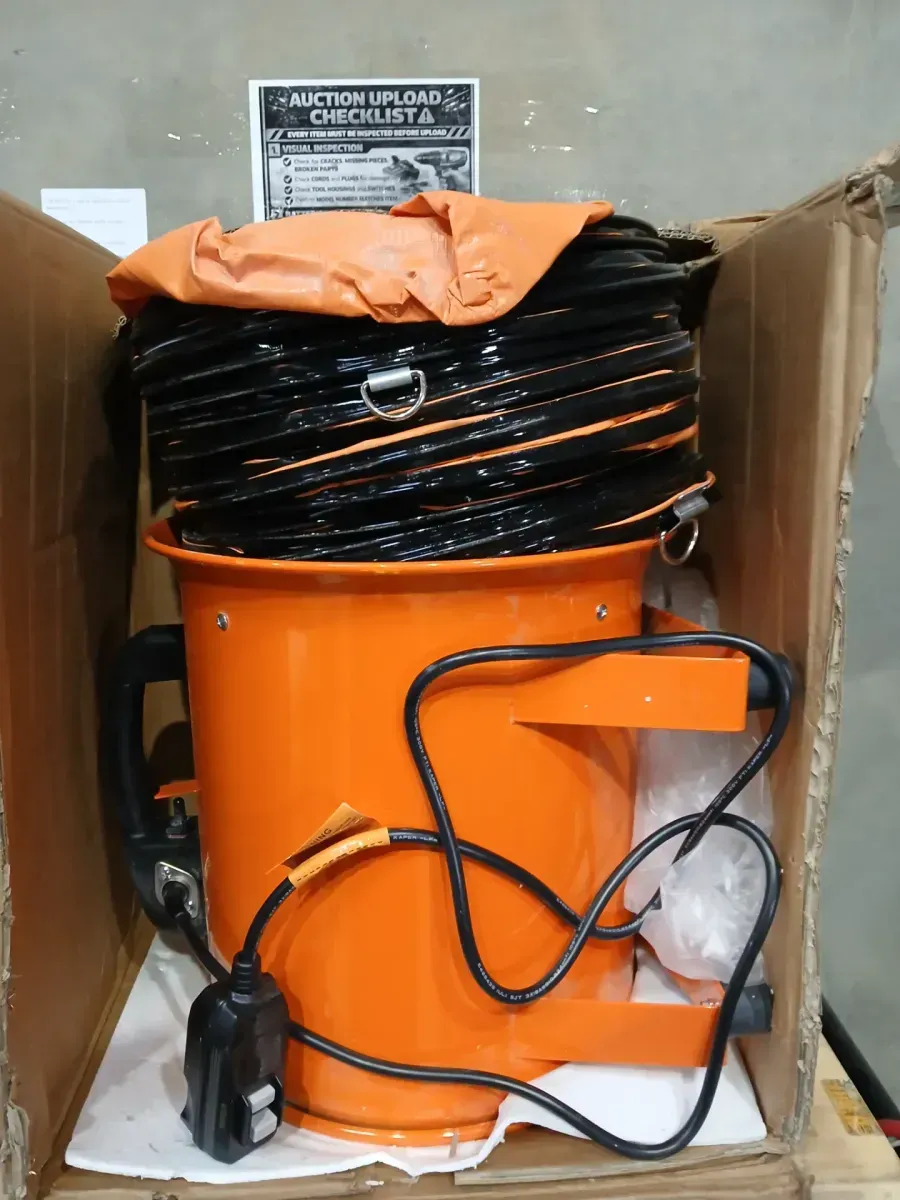 VEVOR Portable Ventilator 12 in. Heavy Duty Blower Fan with 33 ft. Duct Hose 560W Industrial Utility Blower 2894CFM, Orange - image 3