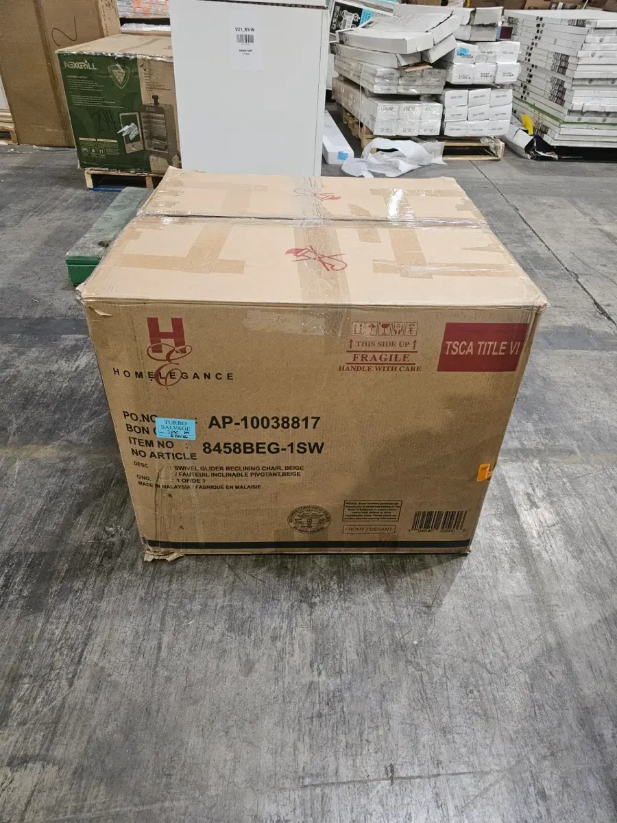 Lazzara  Maryvale Beige Leather Manual Swivel Glider Recliner (Lazzara Maryvale Beige Leather Manual Swivel Glider Recliner) - image 4