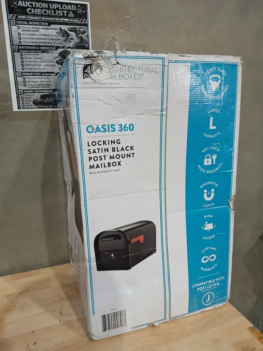 Architectural Mailboxes Oasis 360 Black, Large, Steel, Locking Parcel Mailbox with 2-Access Doors - image 2