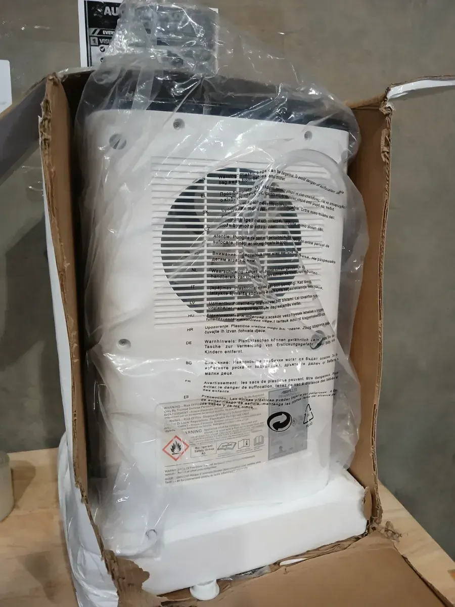 Edendirect 38 pt. 2000 sq. ft. Portable Dehumidifier in White with Auto Defrost, Anionic Air Mode, Variable Speeds, Low Noise - image 3