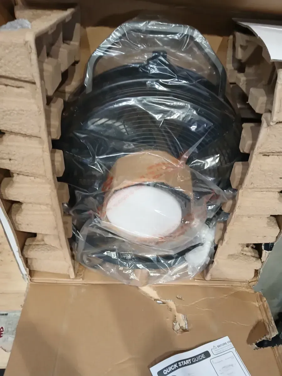 MULE Ceiling Mount Fan XL Indoor or Outdoor Matte Black 18 in. 3-Speed High Velocity Max. 5400 CFM, Downrod Included - image 4