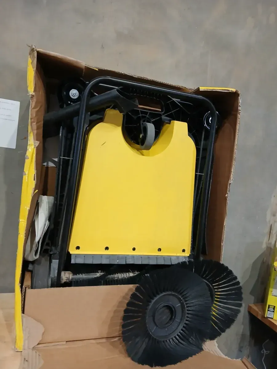 Karcher S 4 Twin Walk-Behind Outdoor Hand Push Sweeper - 5.25 Gal. Capacity - image 3