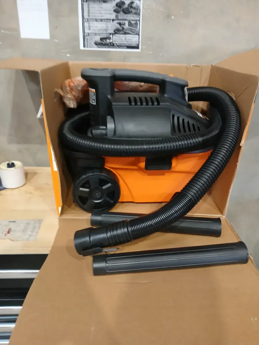 RIDGID 4 Gal. 5.0 Peak HP Portable Shop Vacuum WD4070 Wet Dry Vac with Fine Dust Filter, 10 ft. Pro Hose, Telescoping Wand - image 4