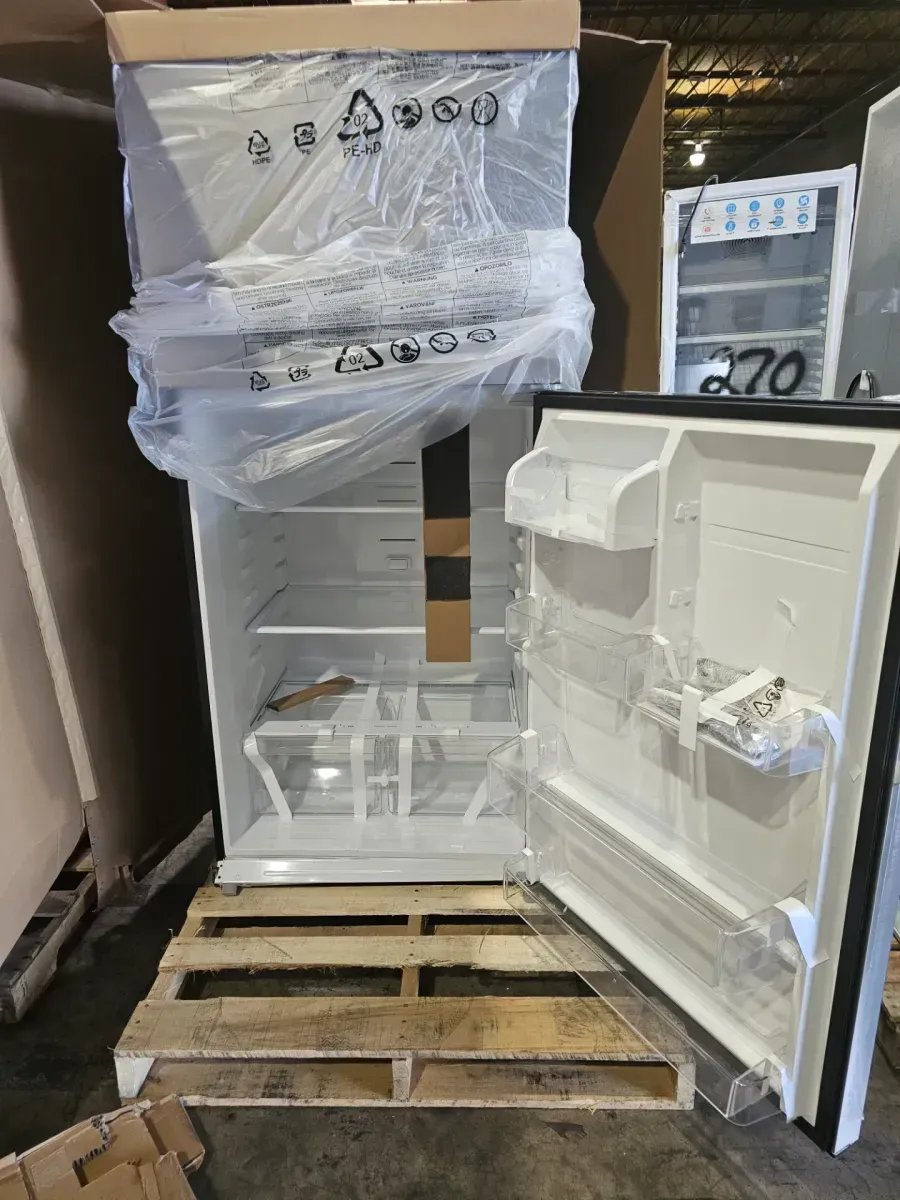 Vissani 18.1 cu. ft. Top Freezer Refrigerator in Fingerprint Resistant Stainless Steel Look, Garage Ready - image 2