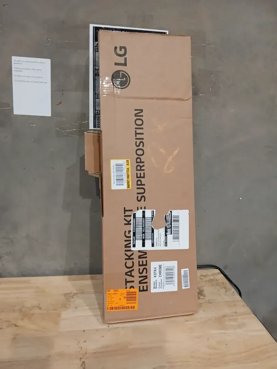 LG 27 in. Chrome Washer and Dryer Laundry Stacking Kit - image 2