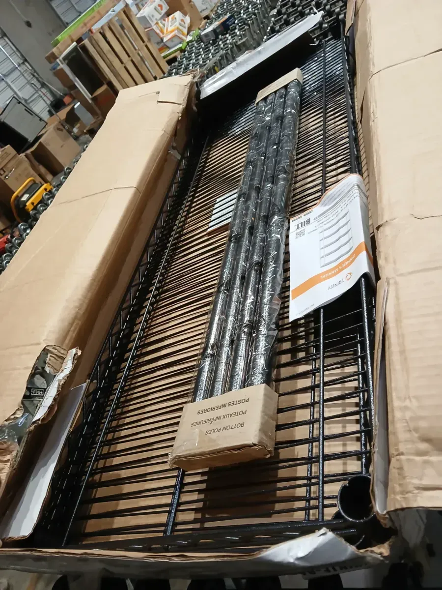 TRINITY Black Anthracite 5-Tier Steel Wire Shelving Unit (48 in. W x 72 in. H x 18 in. D) - image 4