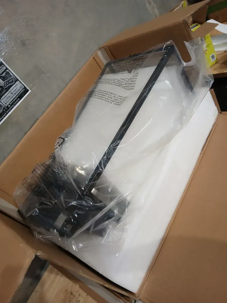 Hampton Bay Corbin Extra Large 25 in. Modern 1-Light Black Hardwired Tapered Outdoor Wall Light Lantern Sconce with Clear Glass - image 4