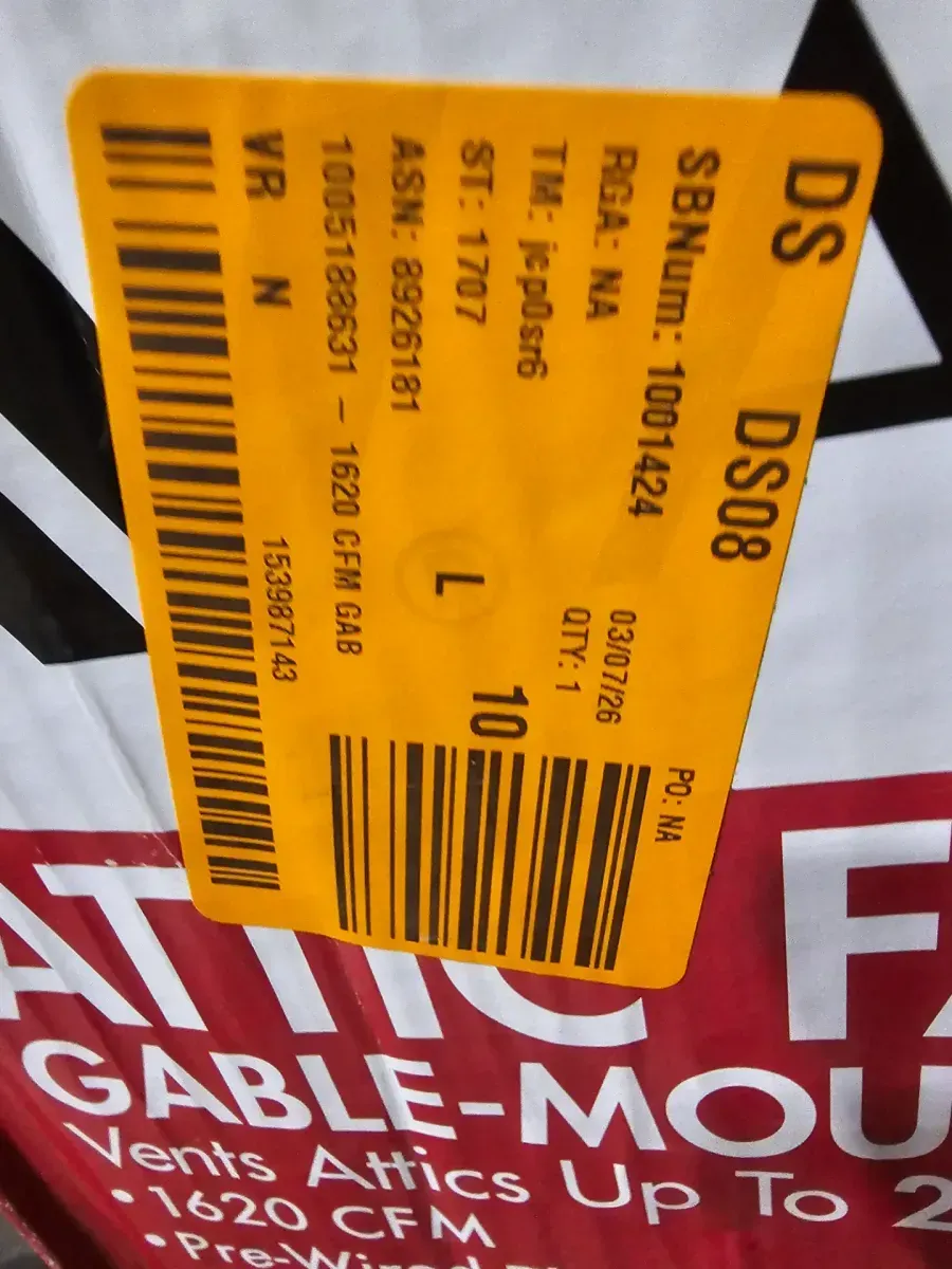 Air Vent 1620 CFM Black Electric Powered Gable Mount Electric Attic Fan - image 4