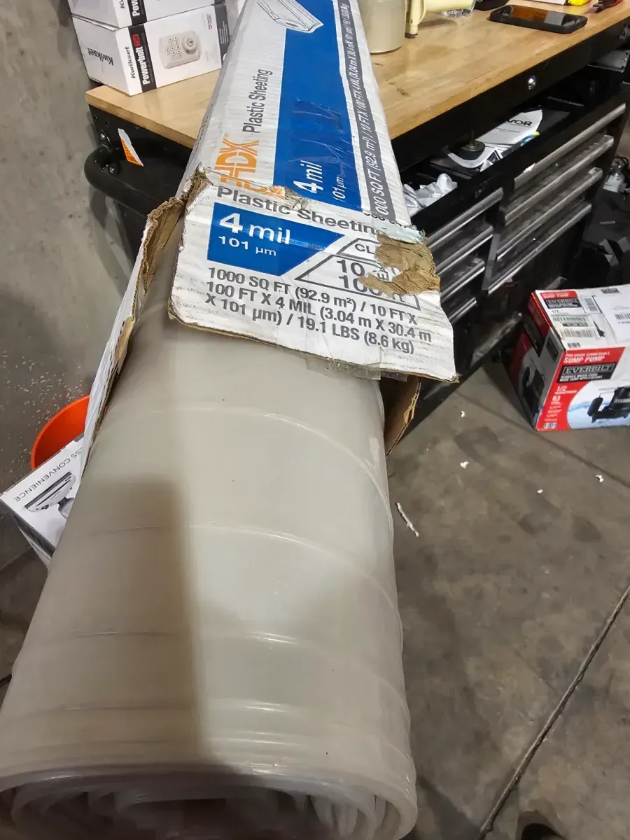 Hdx plastic sheeting clear 10ft x 100ft - image 1