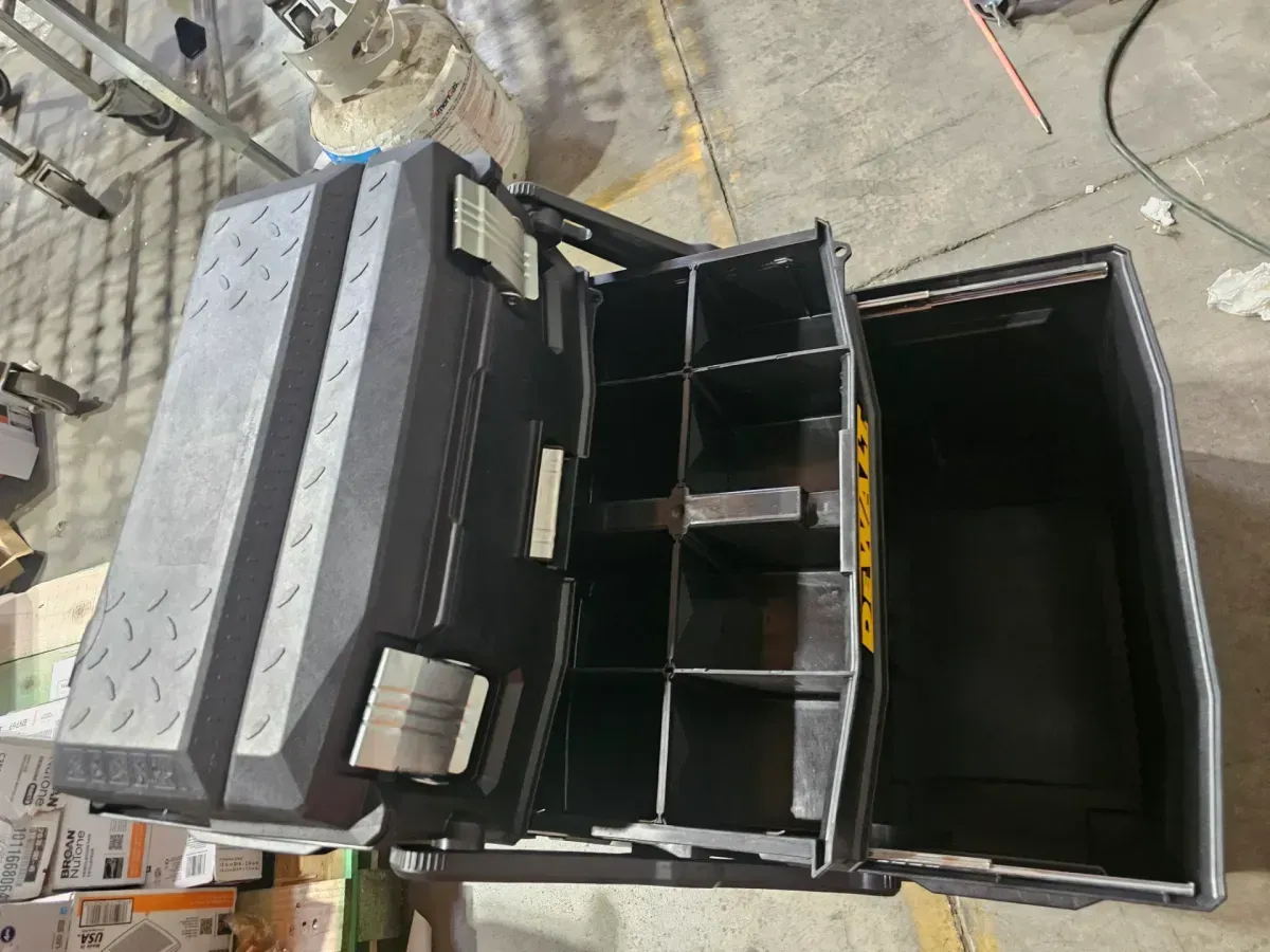 DEWALT 16 in. 4-in-1 Cantilever Tool Box Mobile Work Center with Removable Tray - image 3