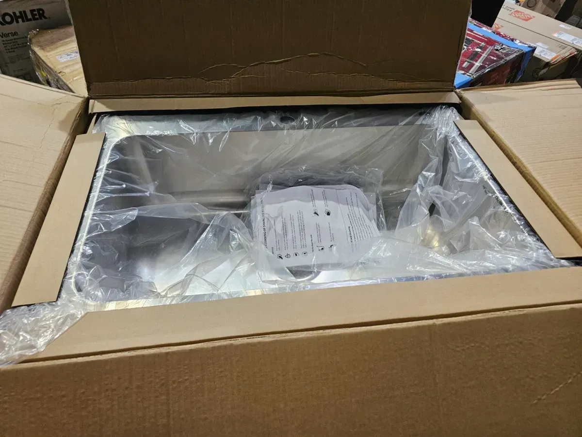 Glacier Bay Bratten 33 in. Drop-In Single Bowl 18-Gauge Stainless Steel Kitchen Sink - image 2