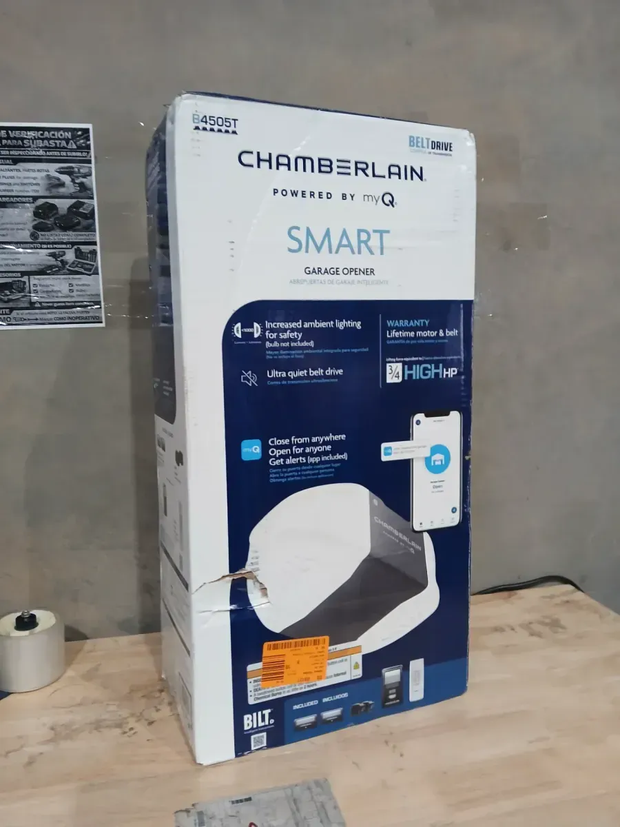 Chamberlain 3/4 HP Smart Belt Drive Garage Door Opener with Motion Sensing Wall Control, Camera (Chamberlain 3/4 HP Smart Quiet Belt Drive Garage Door Opener) - image 2