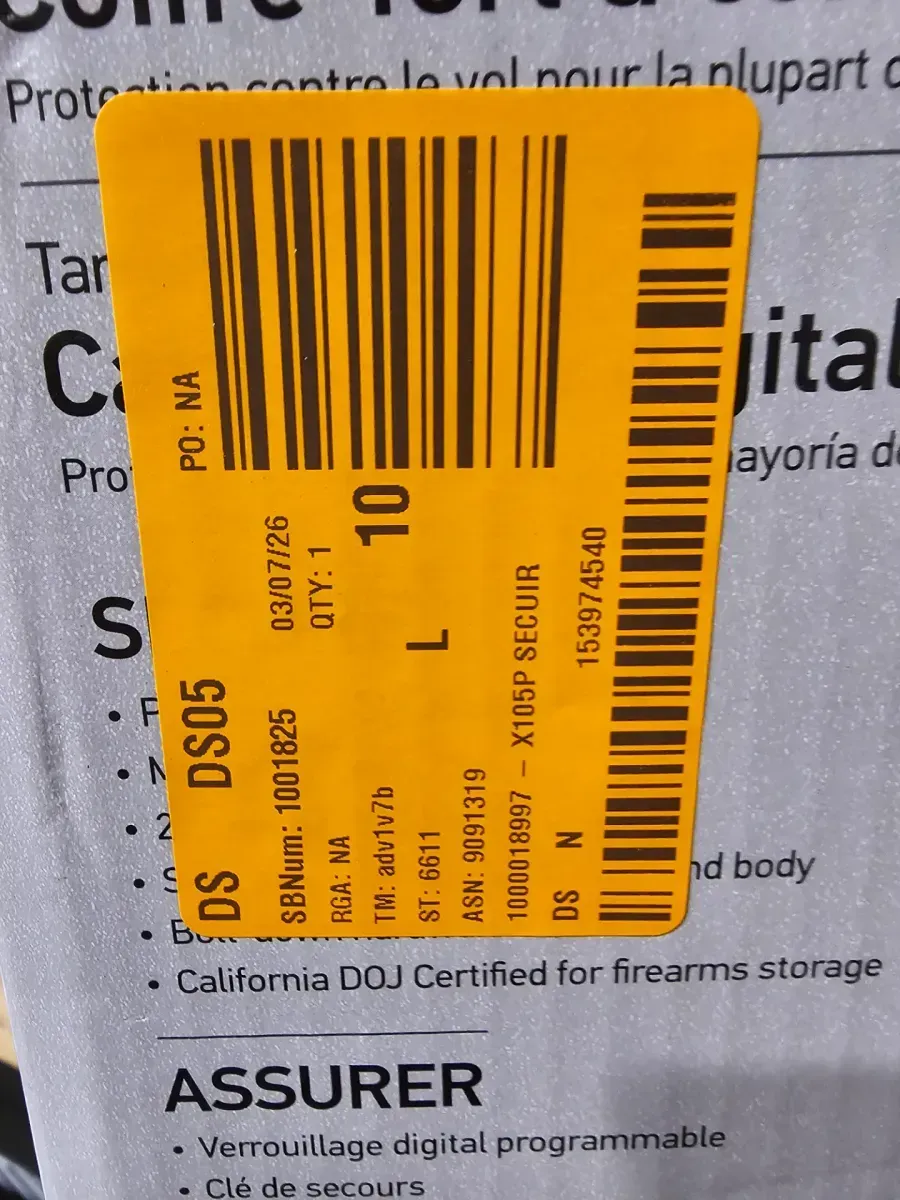 SentrySafe 0.98 cu. ft. Safe Box with Digital Lock - image 3