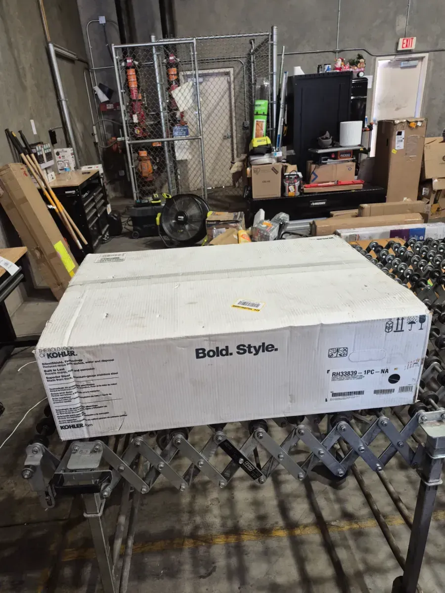 KOHLER Lassen 33 in. Drop-in Single Bowl Stainless Steel Kitchen Sink with Faucet - image 2