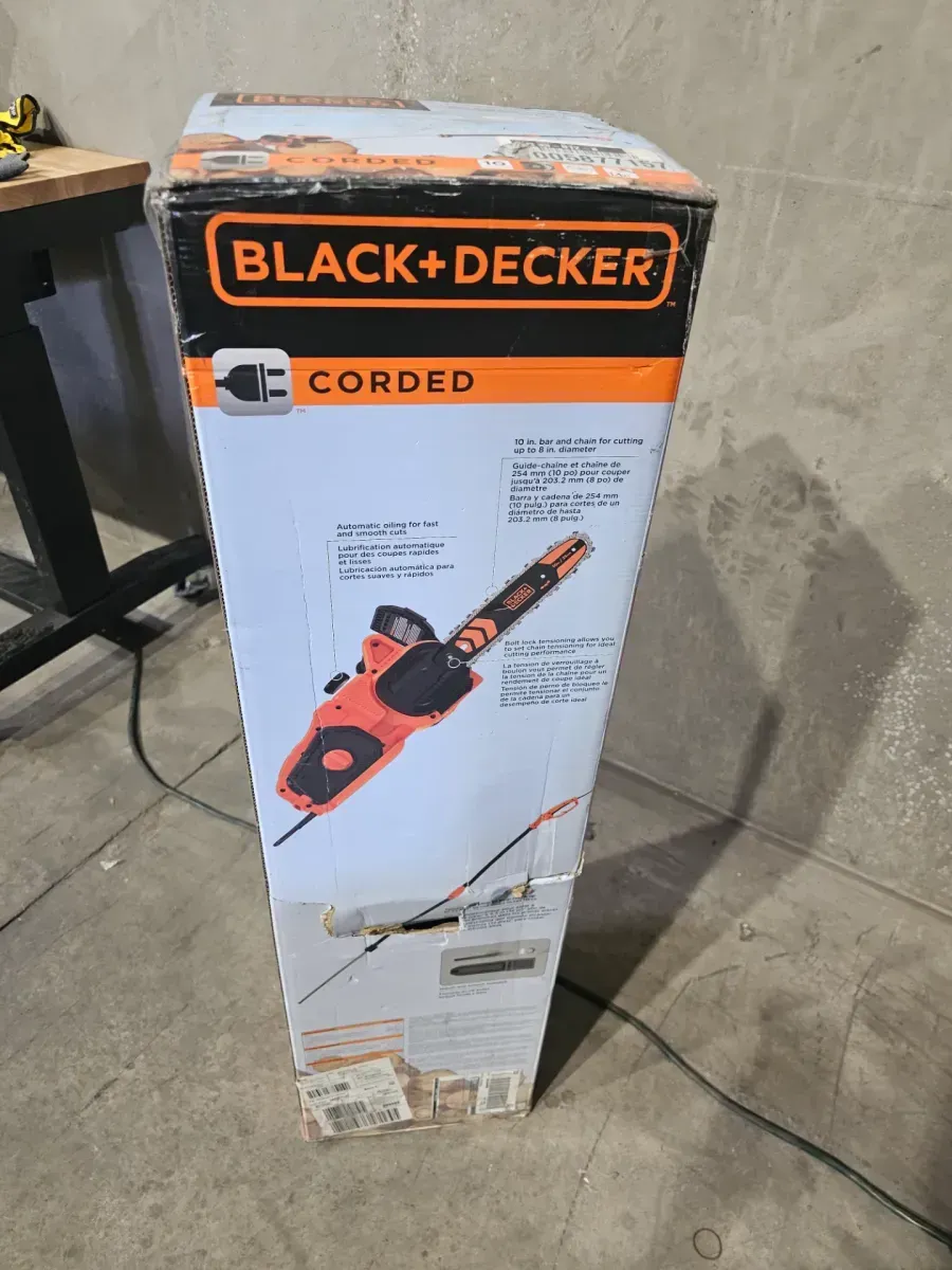BLACK+DECKER 10 in. 8 AMP Corded Electric Chainsaw with Pole Attachment - image 2