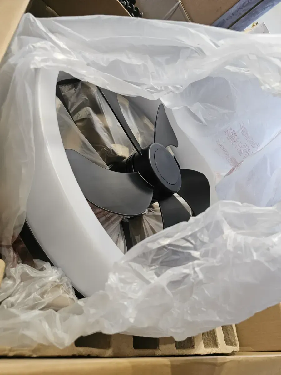 Home Decorators Collection Dialstone 23 in. Indoor/Outdoor Matte Black Fandelier Ceiling Fan with Adjustable White LED with Remote Included - image 2