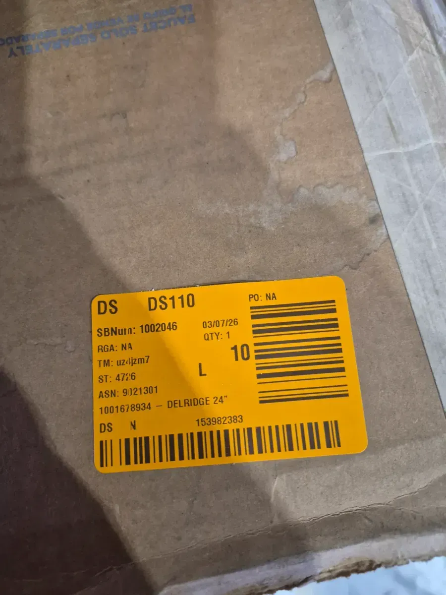 Glacier Bay Delridge 25 in. Single Sink Chocolate Bath Vanity with Caramel Cultured Marble Top (Assembled) - image 5