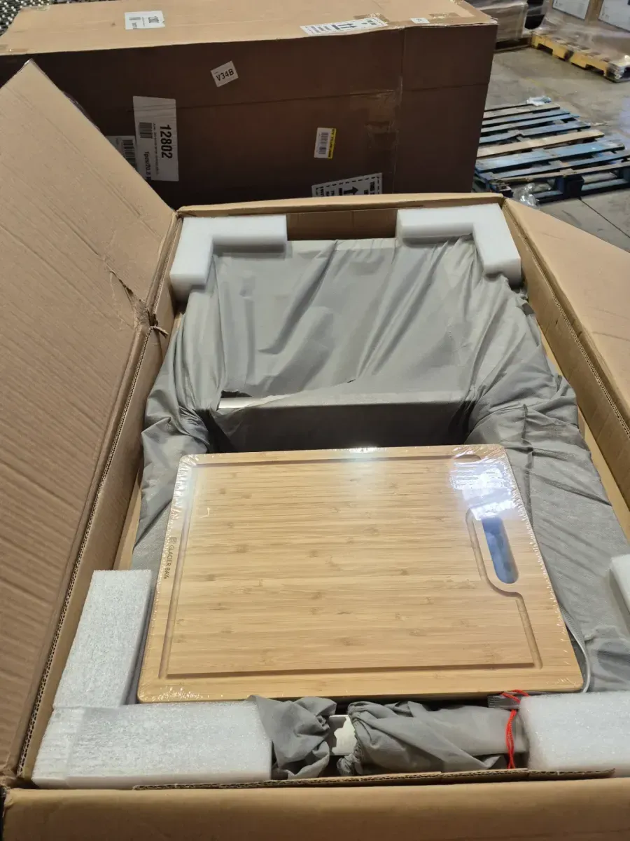 Glacier Bay Professional Zero Radius 36 in. Drop-In Double Bowl 16 Gauge Stainless Steel Workstation Kitchen Sink with Accessories - image 3