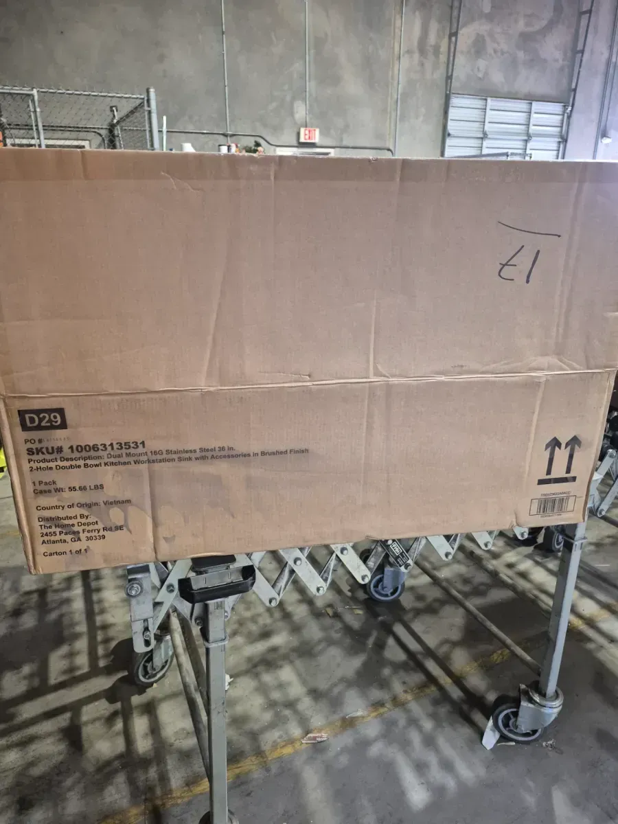 Glacier Bay Professional Zero Radius 36 in. Drop-In Double Bowl 16 Gauge Stainless Steel Workstation Kitchen Sink with Accessories - image 5