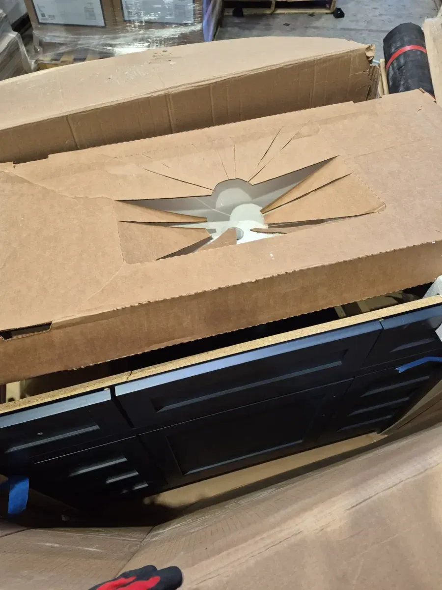 Home Decorators Collection Rosedale 43 in. Single Sink Blue Bath Vanity with White Cultured Marble Top (Assembled) - image 3