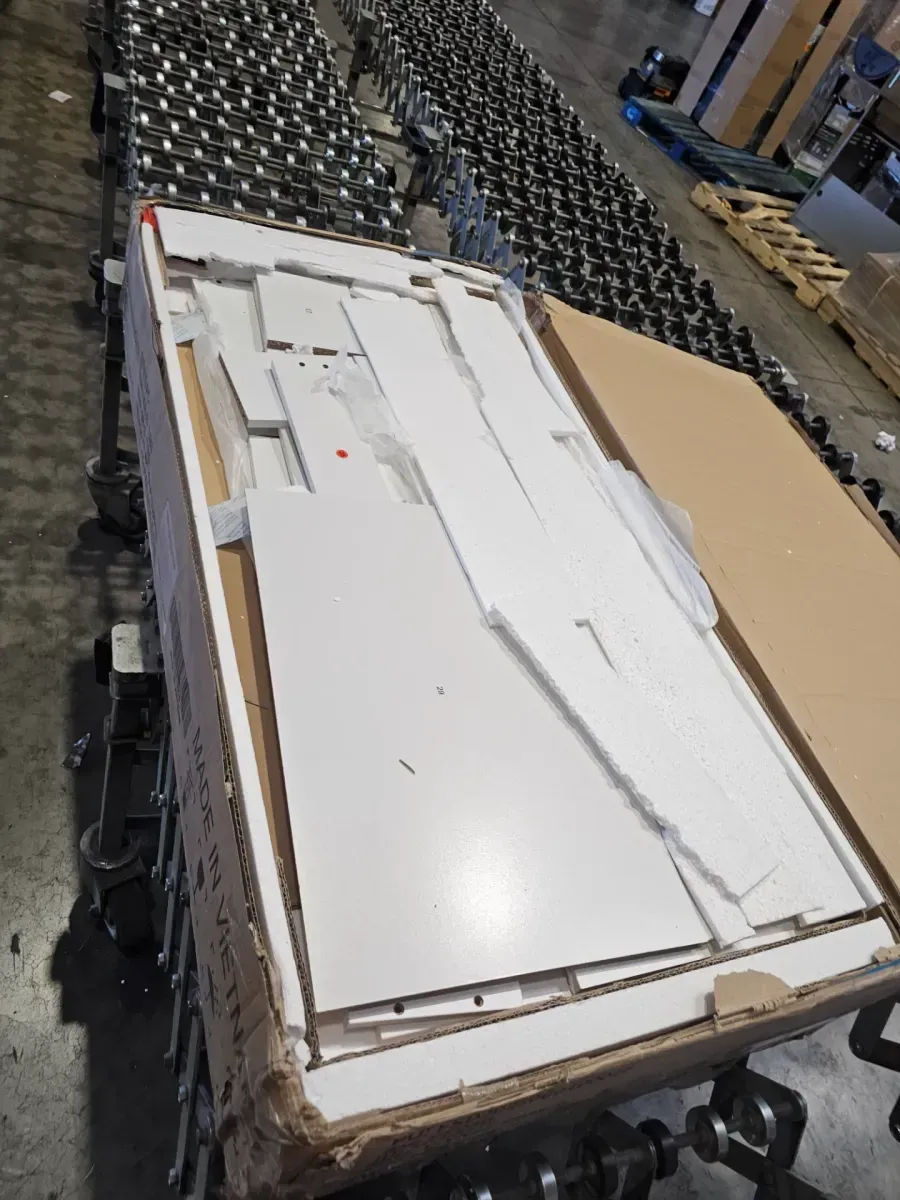 LACOO Vanity Desk with Large Lighted Mirror, Power Outlet and LED Lights, Makeup Vanity Table with 7 Drawers White - image 2