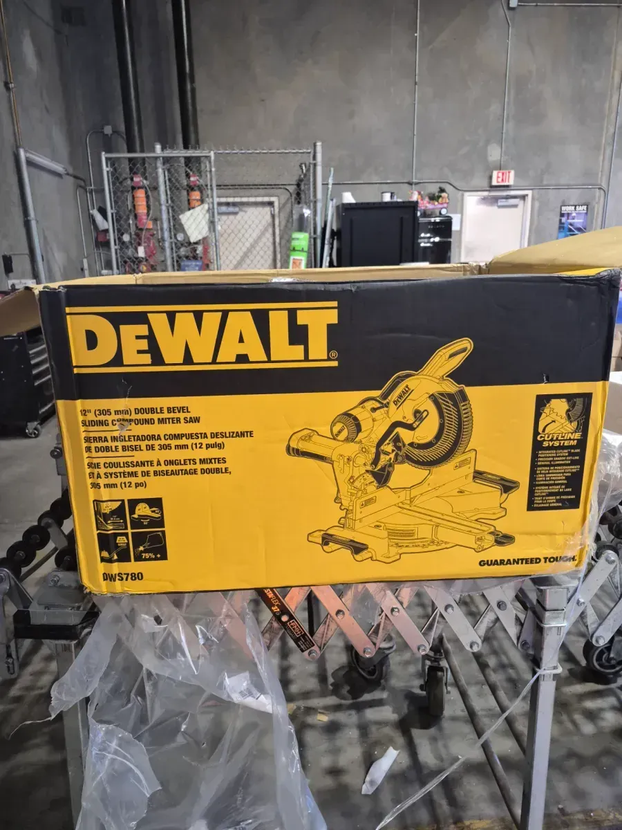 DEWALT 15 Amp Corded 12 in. Double Bevel Sliding Compound Miter Saw with XPS technology, Blade Wrench and Material Clamp - image 2