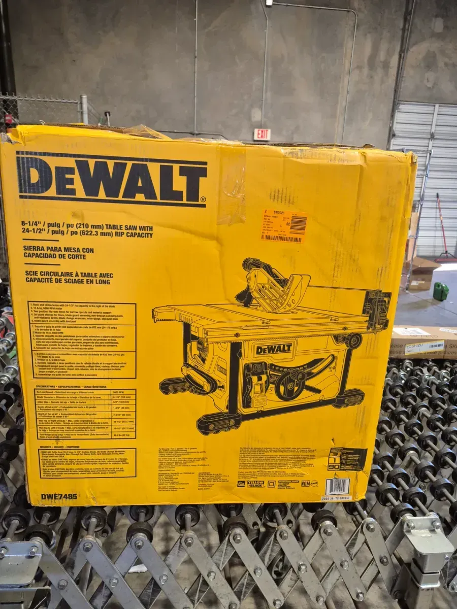 DEWALT 15 Amp Corded 8-1/4 in. Compact Portable Jobsite Tablesaw (Stand Not Included) - image 2