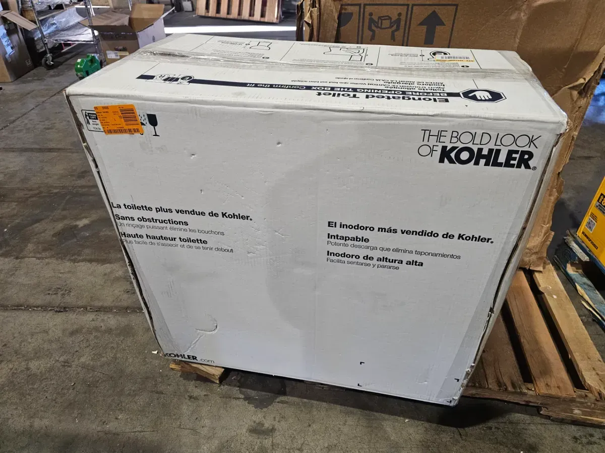 KOHLER Highline Arc Extra Tall 12 in. Rough In 2-Piece 1.28 GFP Single Flush Elongated Toilet in White with Soft Close Seat - image 2