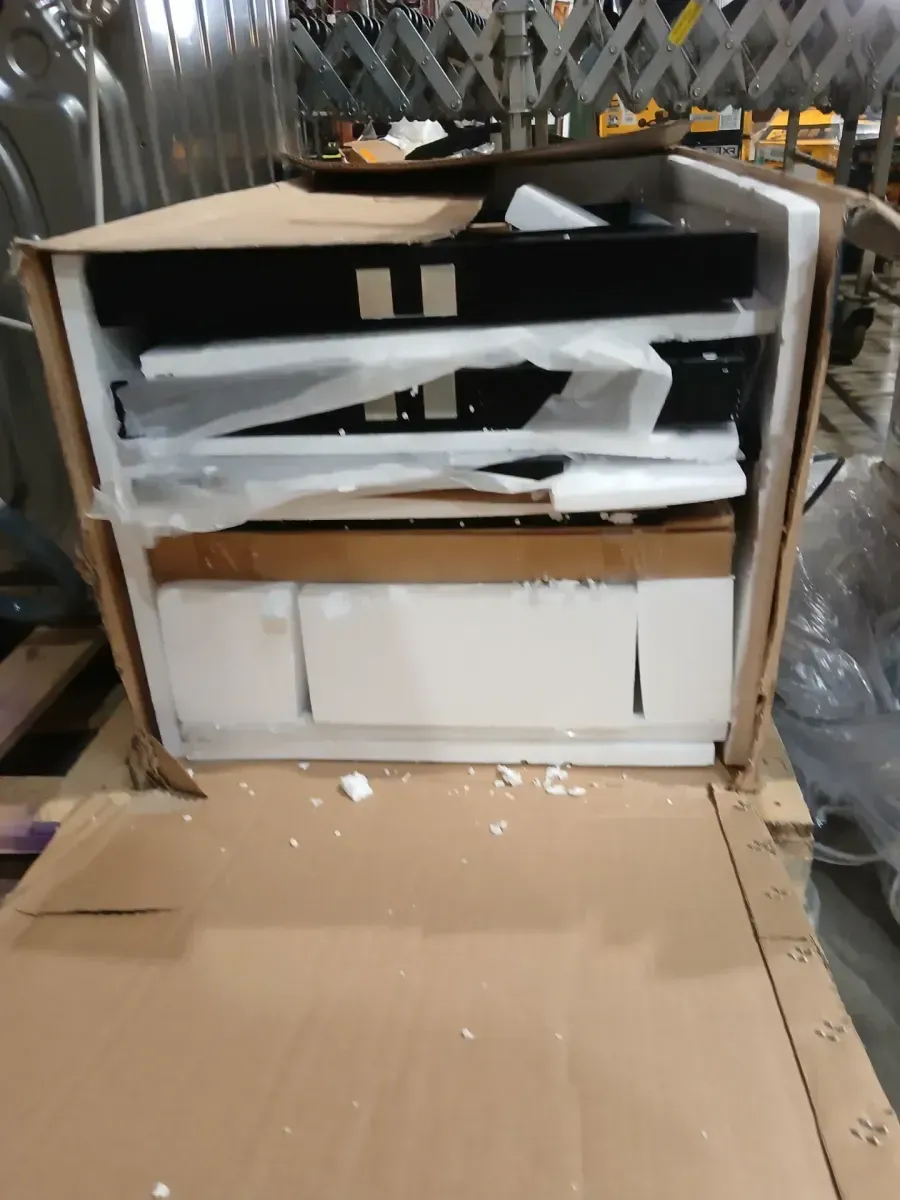 Obsidian 31 in. Single Sink Black Bath Vanity with White Engineered Solid Surface Top and 2 Drawers (Unassembled) - image 5