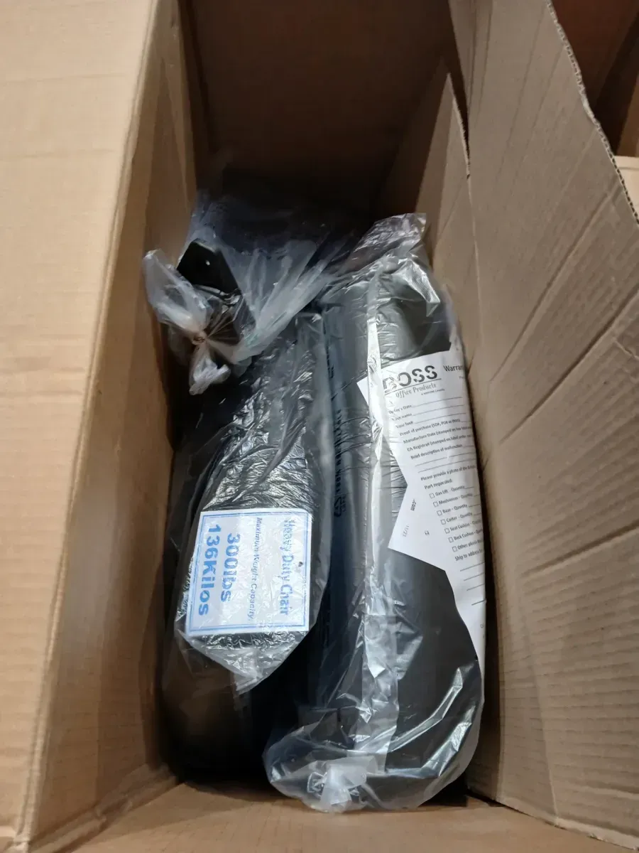 BOSS Office Products Black Modern Style Drafting Chair with Adj Arms - image 3