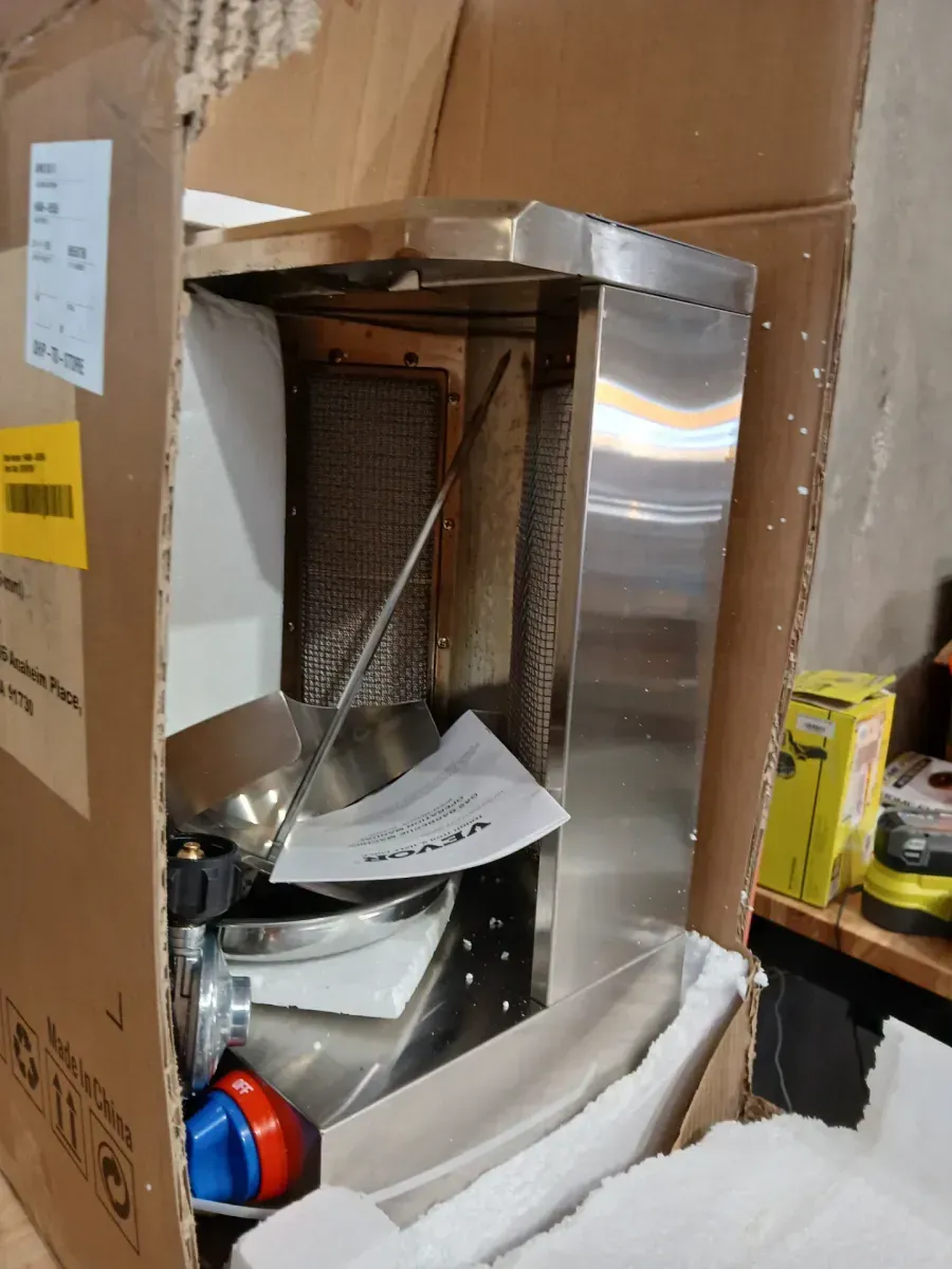 VEVOR Shawarma Portable Propane Grill Machine 13 lbs. Capacity Chicken Shawarma Cooker Machine with 2 BurnersStainless Steel - image 5