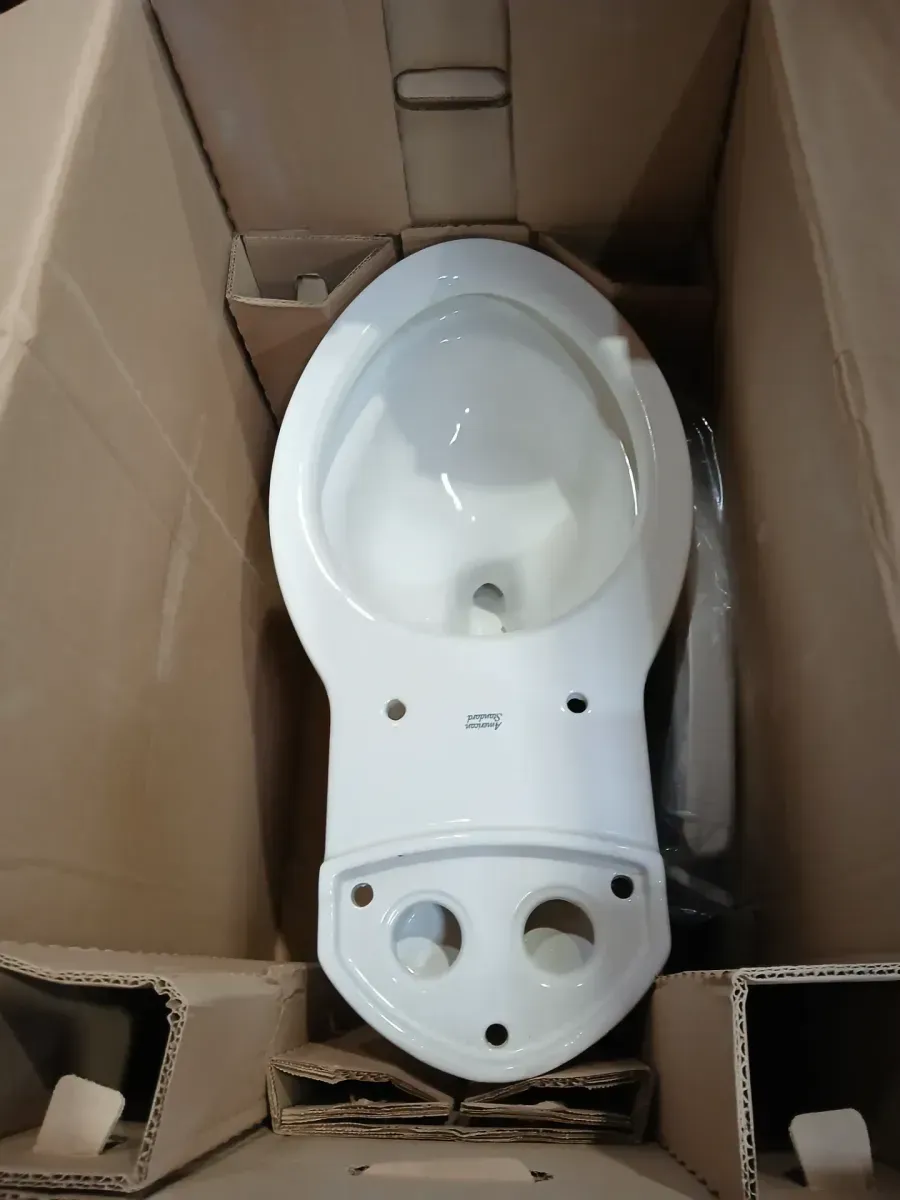 American Standard Optum VorMax Two-Piece 1.28 GPF Single Flush Elongated Chair Height Toilet with Slow-Close Seat in White - image 3