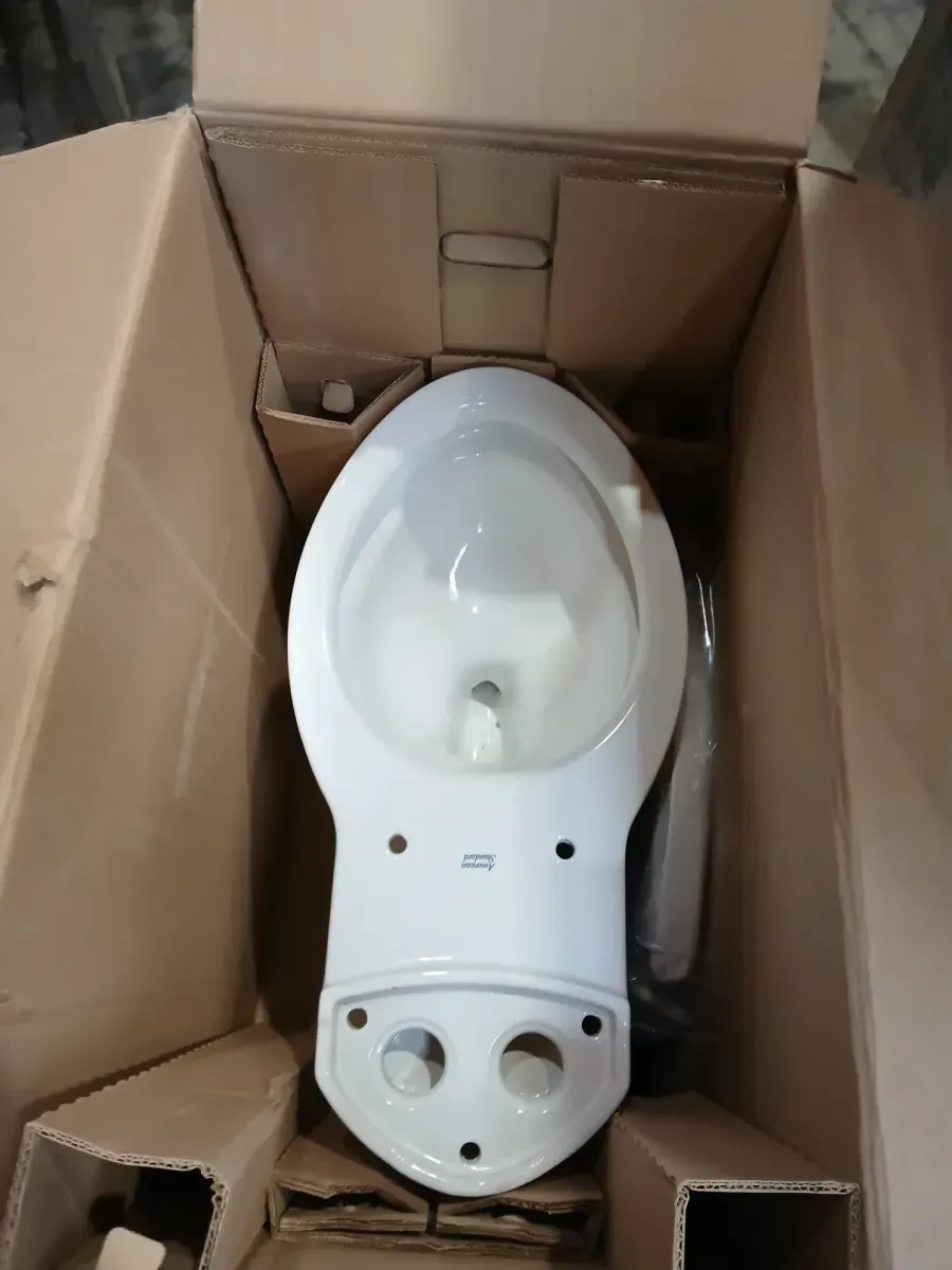 American Standard Optum VorMax Two-Piece 1.28 GPF Single Flush Elongated Chair Height Toilet with Slow-Close Seat in White - image 4