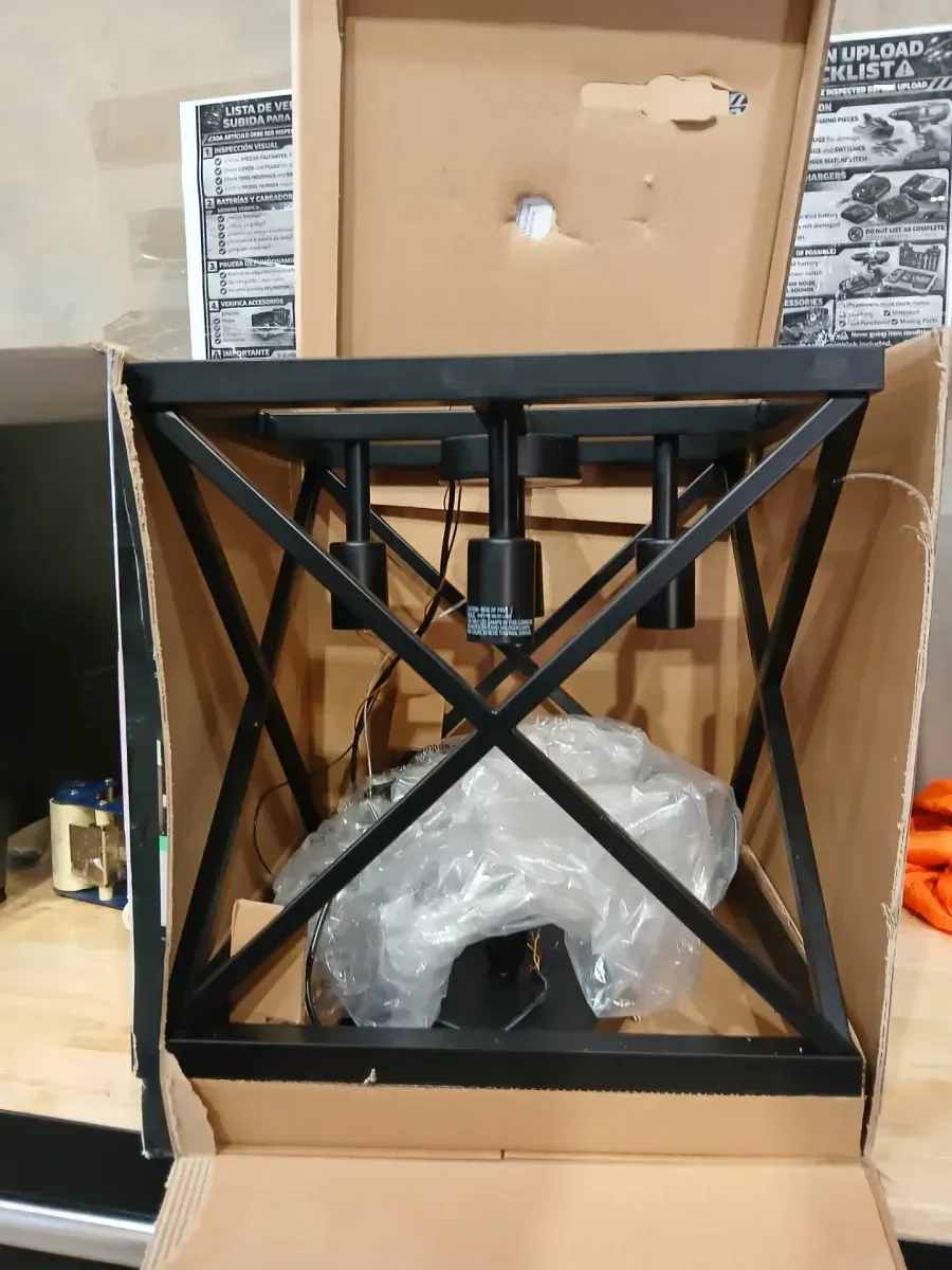 Feit Electric Katalyst 60W 4-Light Matte Black CCT Integrated LED Pendant Light and 60W Equivalent T10L Warm White LED Bulbs (4-Pack) - image 4