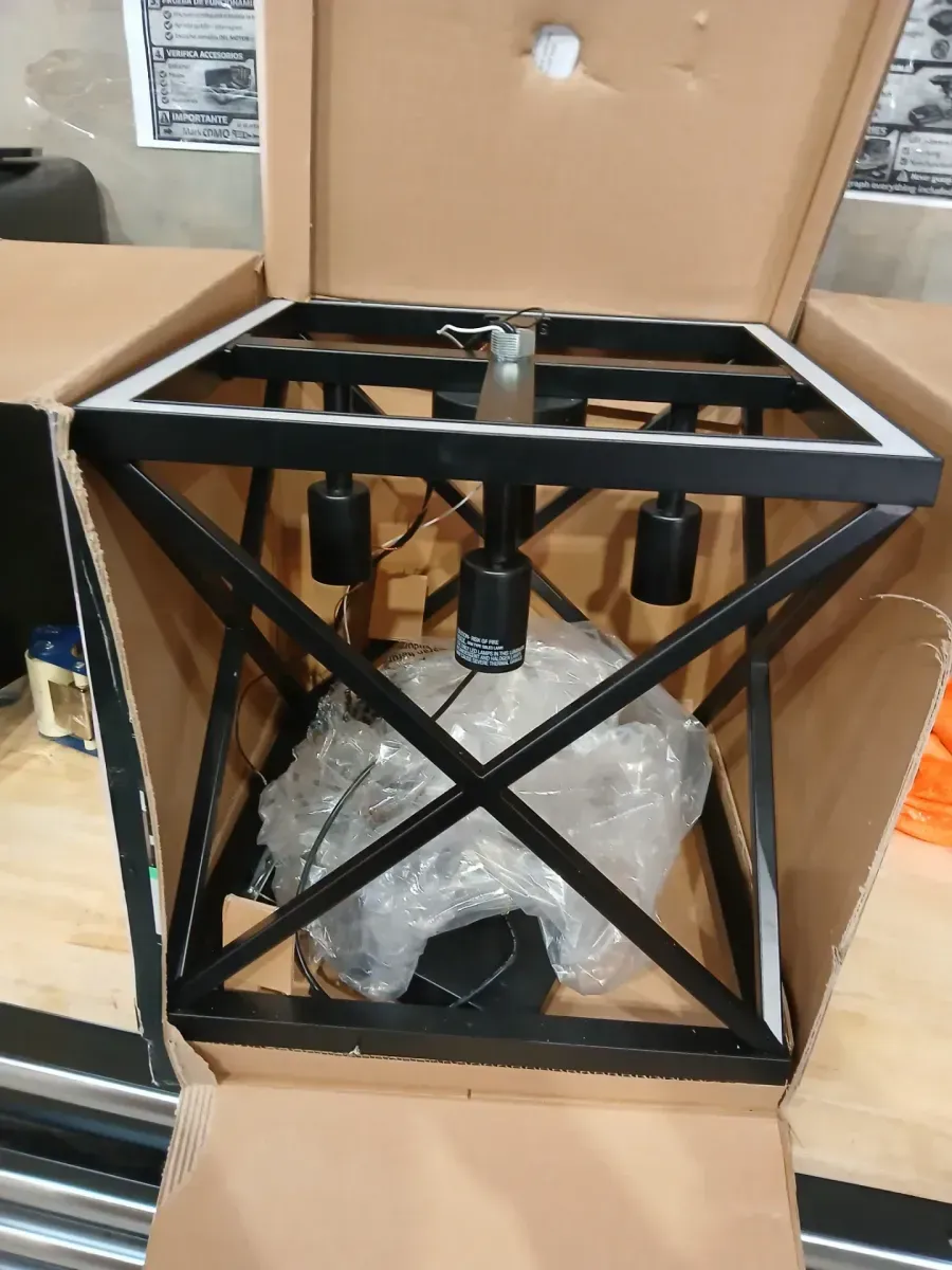 Feit Electric Katalyst 60W 4-Light Matte Black CCT Integrated LED Pendant Light and 60W Equivalent T10L Warm White LED Bulbs (4-Pack) - image 5