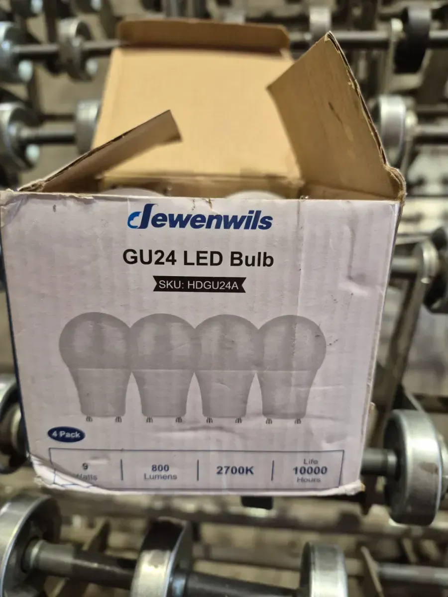 DEWENWILS 60-Watt Equivalent A19 Dimmable GU24 LED Light Bulb in 2700K Warm White (4-Pack) - image 2