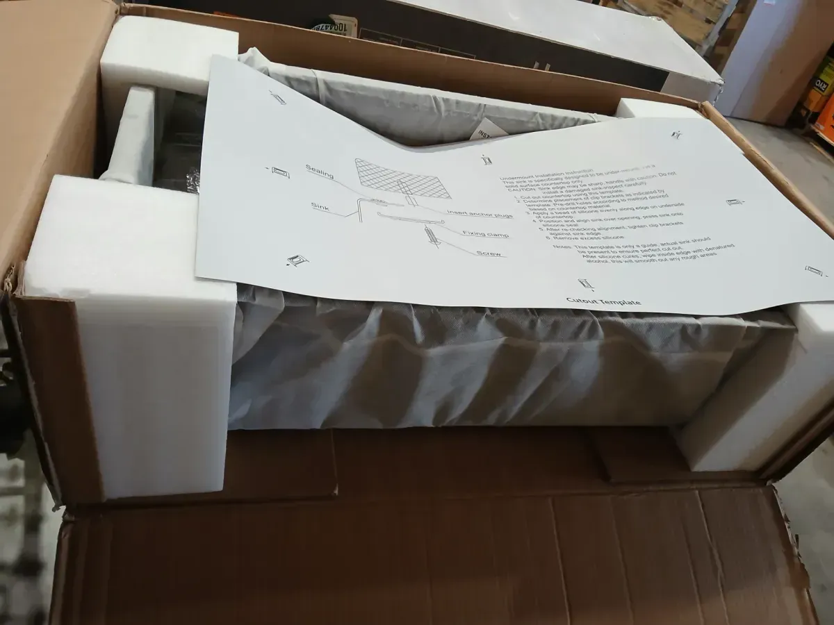 LORDEAR 33 in. Gun Black Drop-In Workstation 16-Gauge Stainless Steel Single Bowl Undermount Kitchen Sink with Cutting Board - image 3