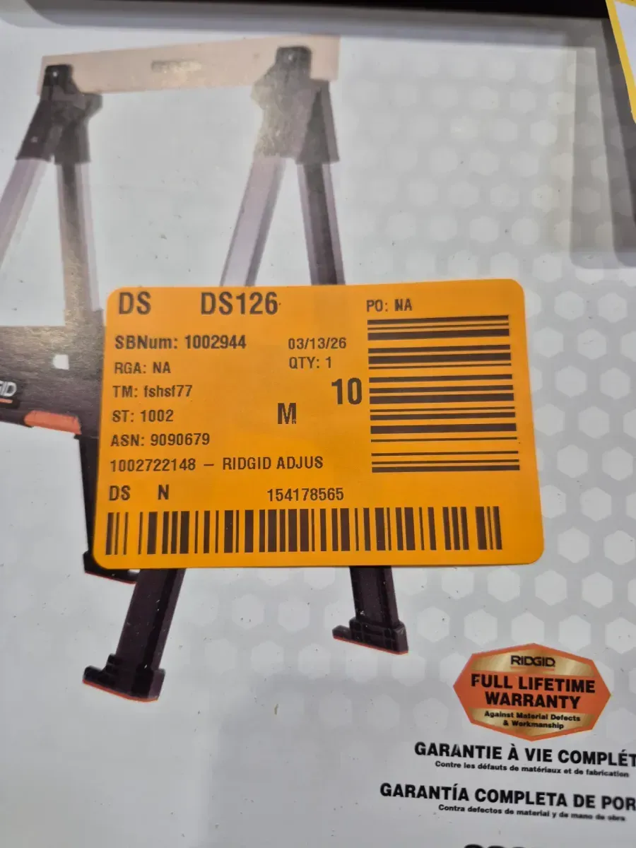 RIDGID Lumberjack Adjustable Folding Sawhorse - image 5
